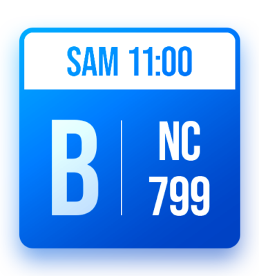 Tableau B: NC-799 (SAM 11:00)