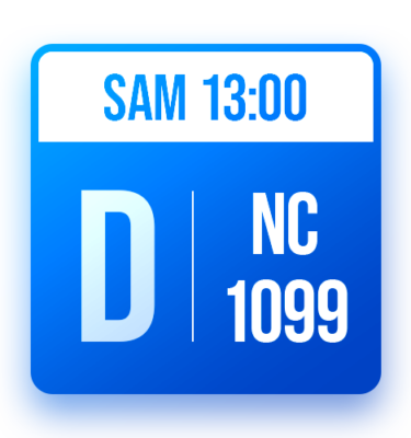 Tableau D: NC-1099 (SAM 13:00)
