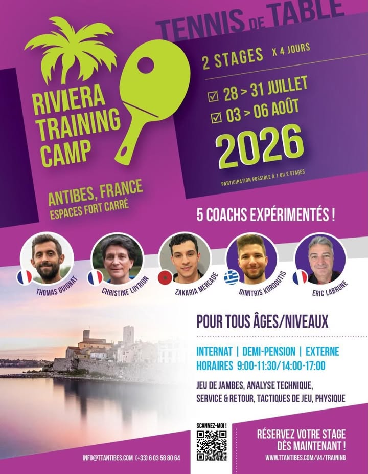 RIVIERA TRAINING CAMP 2026 – ANTIBES 🔥 Envie de passer un cap dans ton jeu…