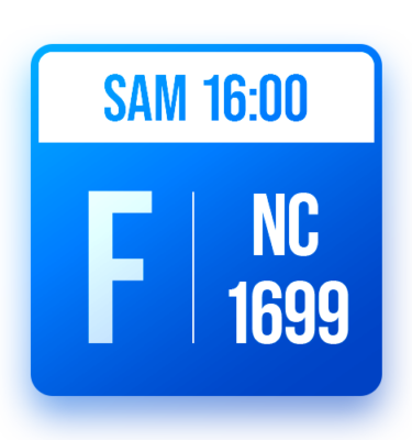 Tableau F: NC-1699 (SAM 16:00)