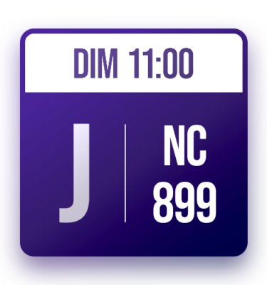 Tableau J: NC-899 (DIM 11:00)