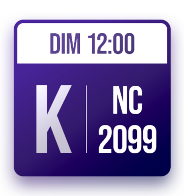 Tableau K: NC-2099 (DIM 12:00)