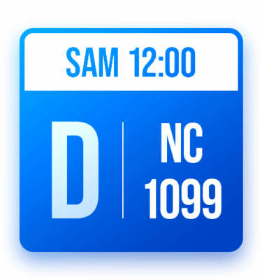 Tableau D: NC-1099 (SAM 12:00)