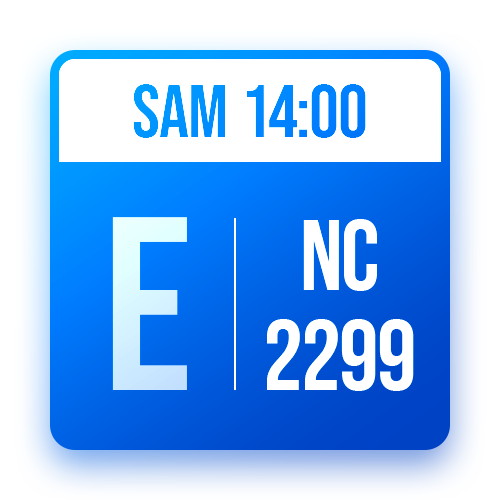 Tableau E: NC-2299 (SAM 14:00)