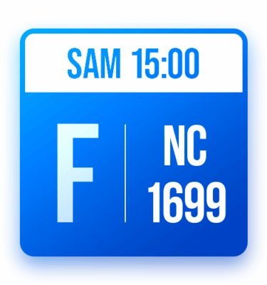 Tableau F: NC-1699 (SAM 15:00)