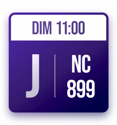 Tableau J: NC-899 (DIM 11:00)